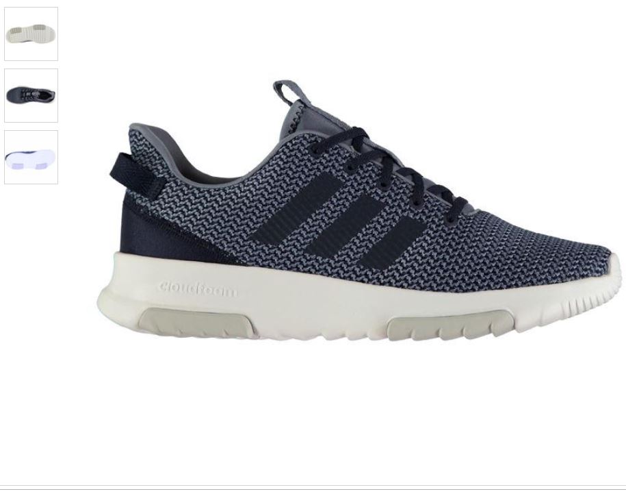 Cloudfoam Racer Trainers steal blue navy white